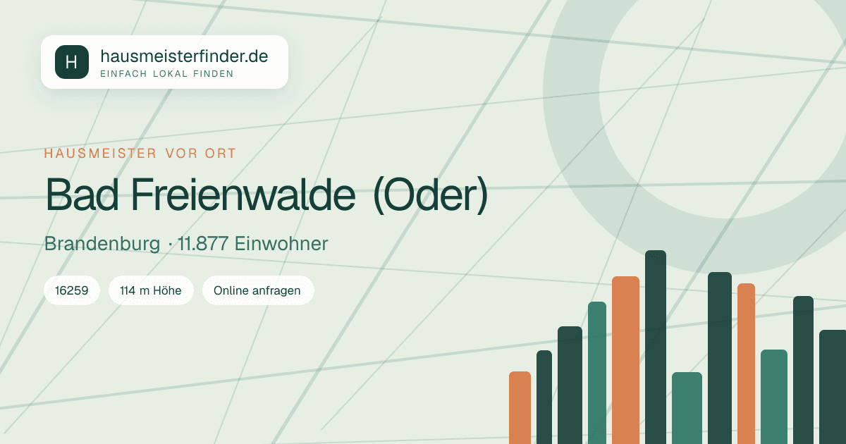 Stadtprofil für Hausmeisterservice in Bad Freienwalde (Oder)