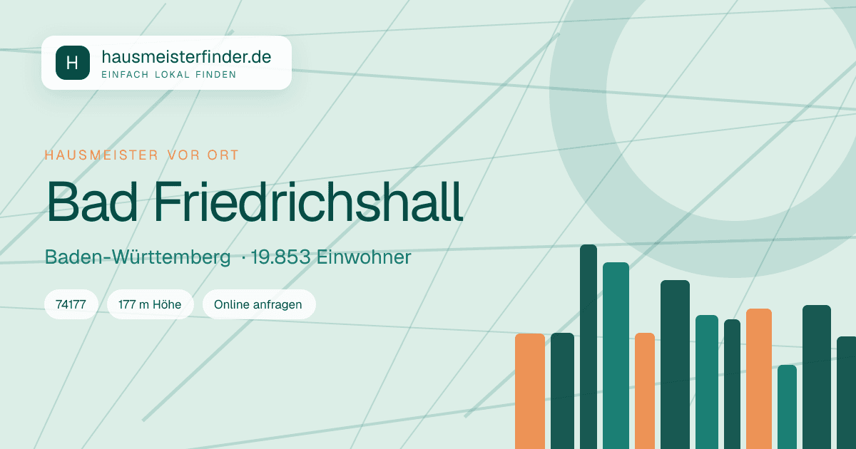 Stadtprofil für Hausmeisterservice in Bad Friedrichshall