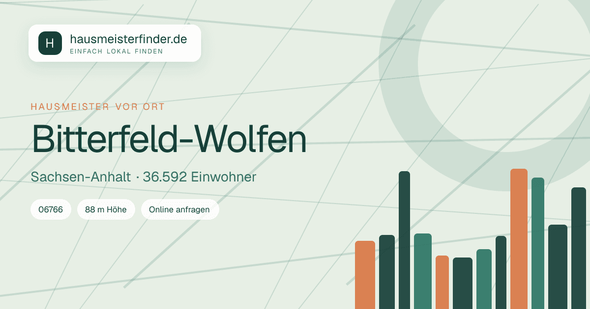 Stadtprofil für Hausmeisterservice in Bitterfeld-Wolfen
