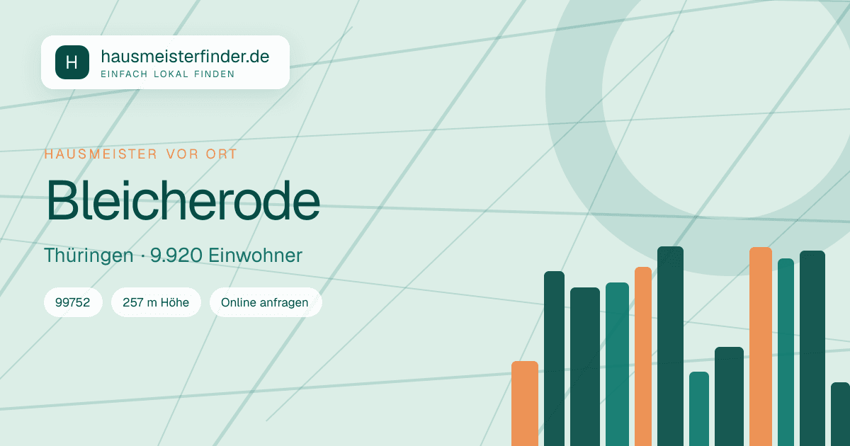 Stadtprofil für Hausmeisterservice in Bleicherode