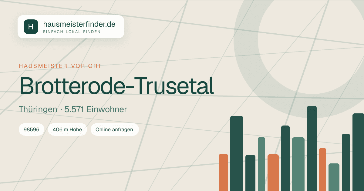 Stadtprofil für Hausmeisterservice in Brotterode-Trusetal
