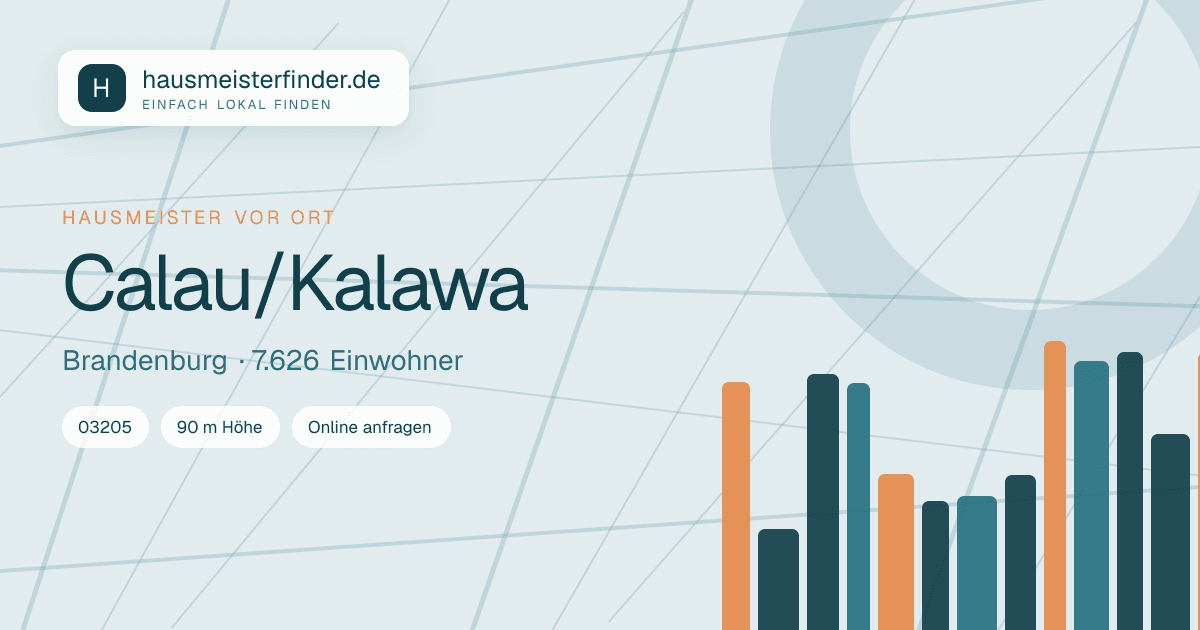 Stadtprofil für Hausmeisterservice in Calau/Kalawa