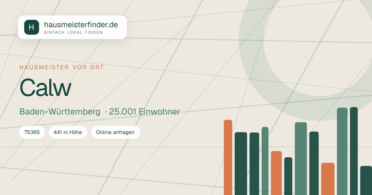 Stadtprofil für Hausmeisterservice in Calw