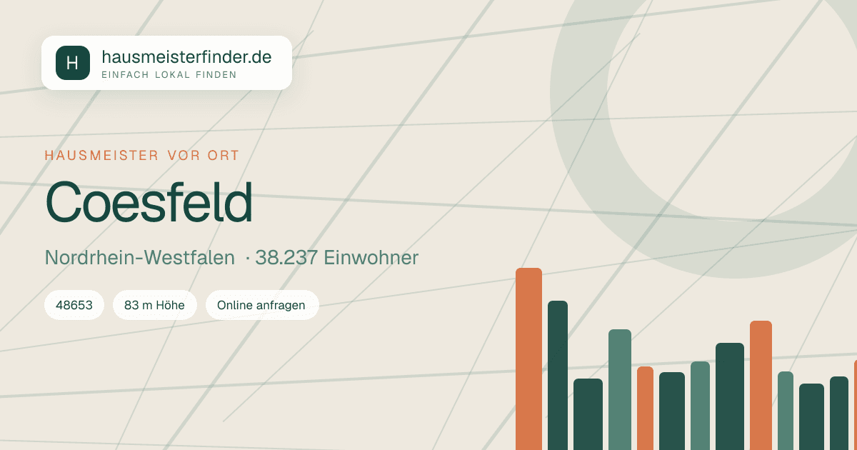 Stadtprofil für Hausmeisterservice in Coesfeld