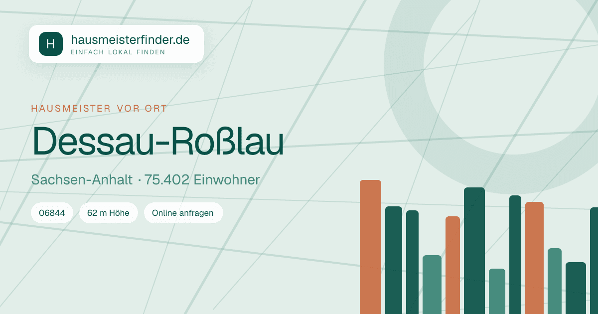Stadtprofil für Hausmeisterservice in Dessau-Roßlau