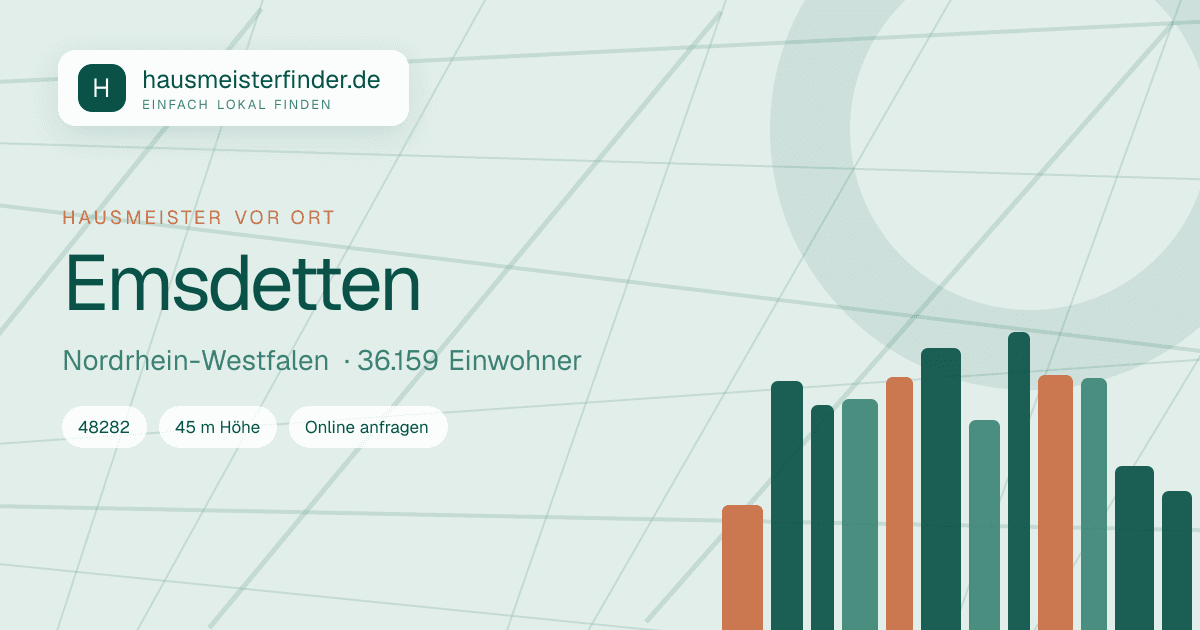 Stadtprofil für Hausmeisterservice in Emsdetten