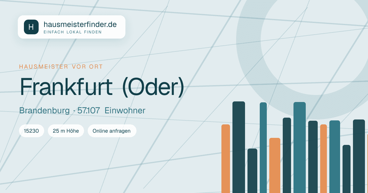 Stadtprofil für Hausmeisterservice in Frankfurt (Oder)