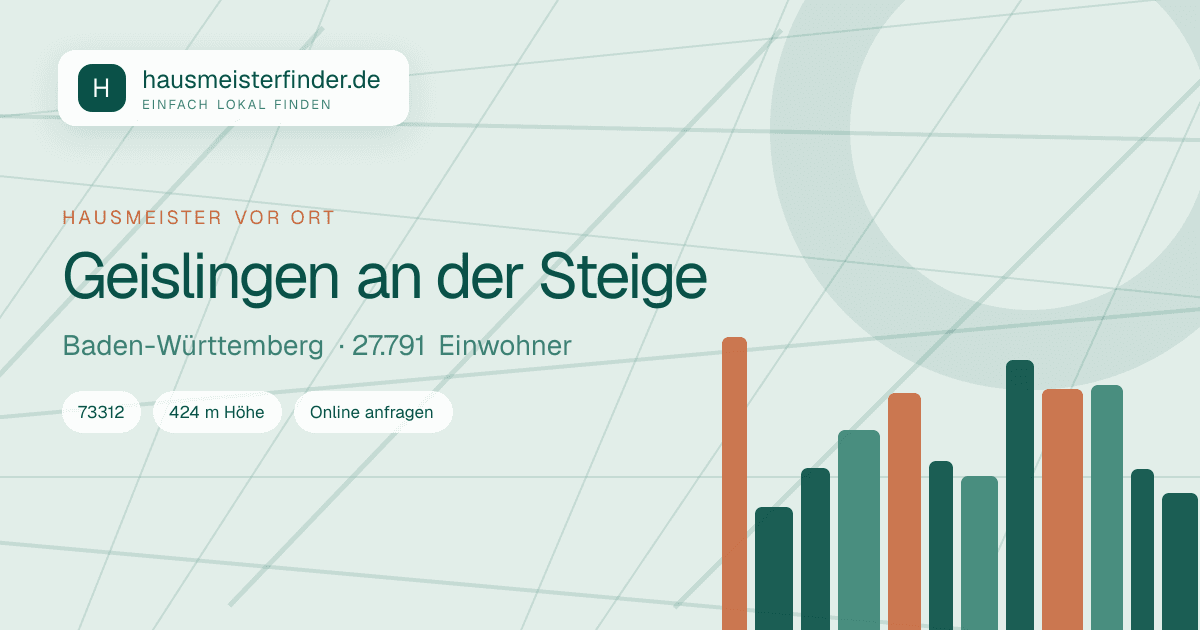 Stadtprofil für Hausmeisterservice in Geislingen an der Steige