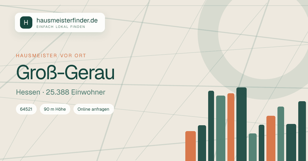 Stadtprofil für Hausmeisterservice in Groß-Gerau