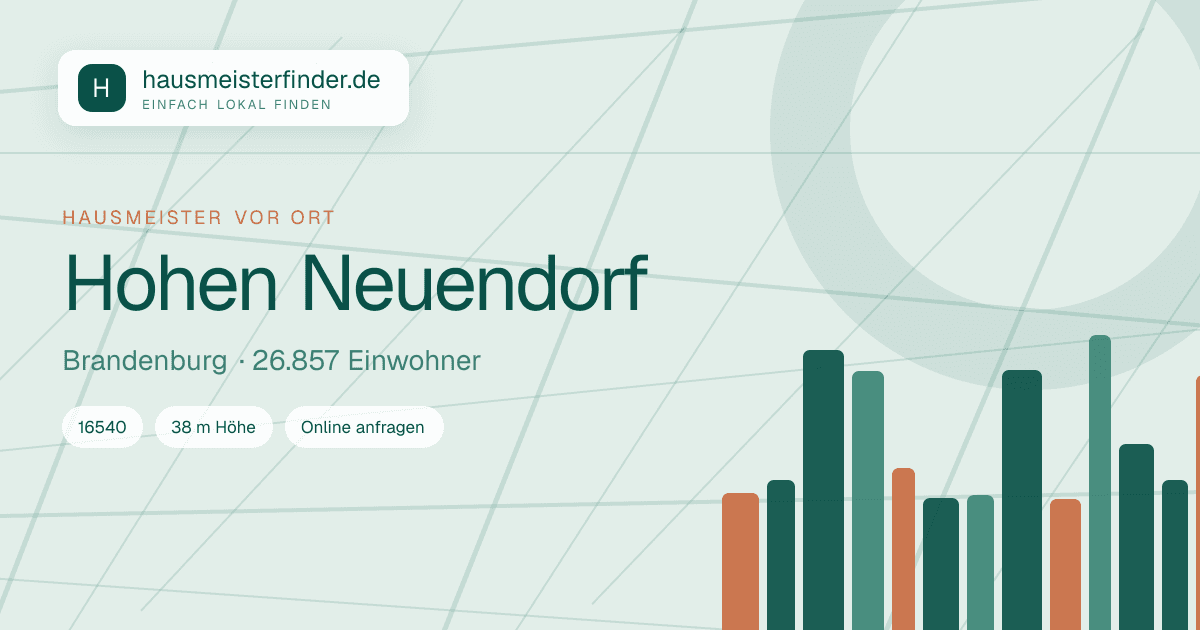 Stadtprofil für Hausmeisterservice in Hohen Neuendorf