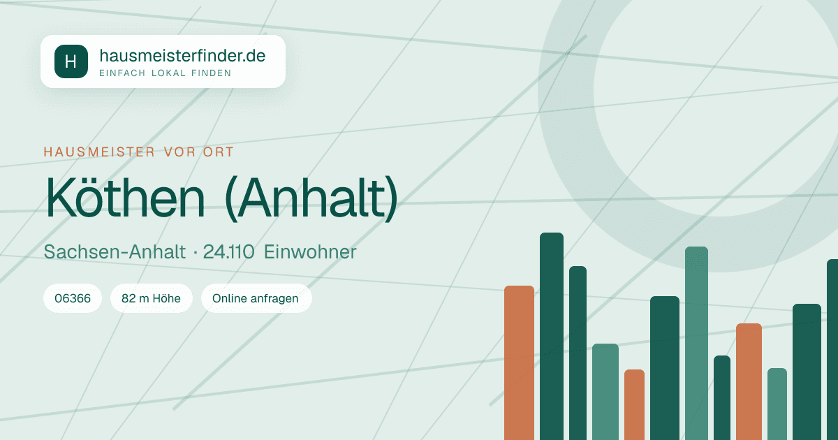 Stadtprofil für Hausmeisterservice in Köthen (Anhalt)