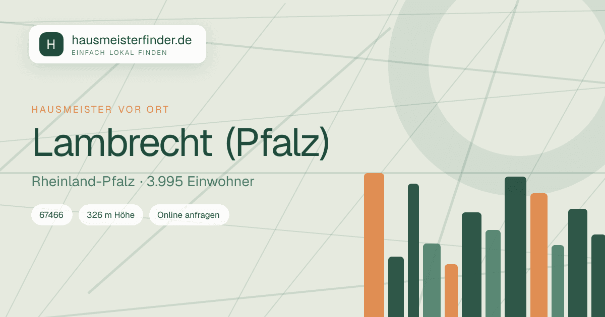 Stadtprofil für Hausmeisterservice in Lambrecht (Pfalz)