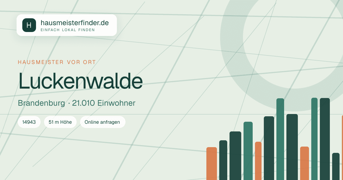 Stadtprofil für Hausmeisterservice in Luckenwalde