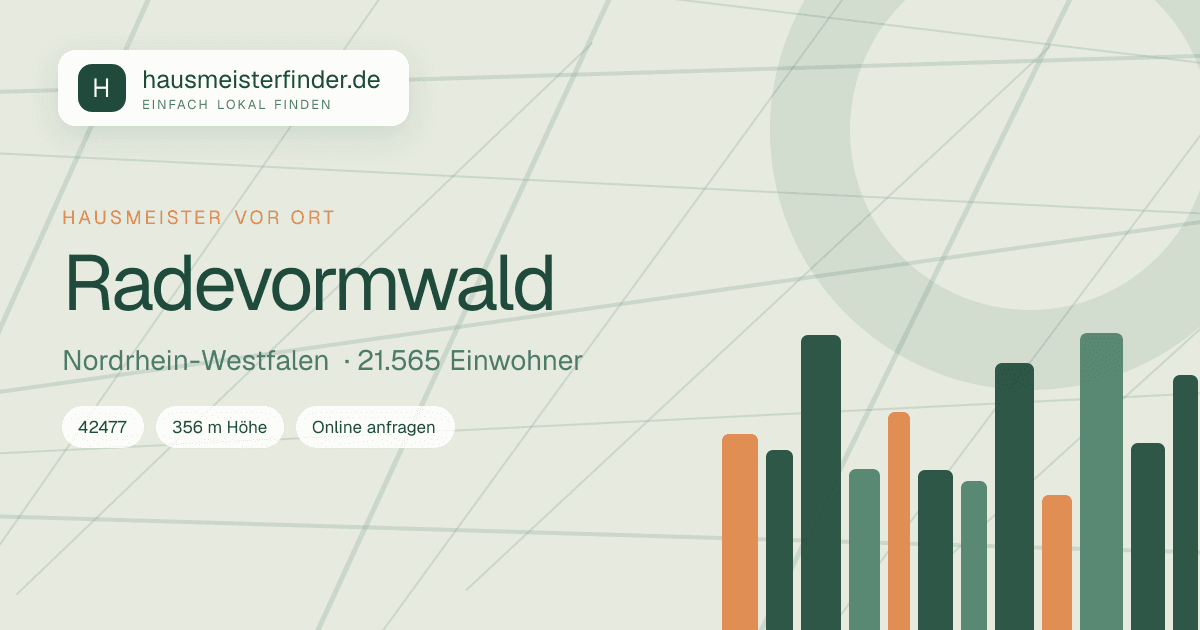 Stadtprofil für Hausmeisterservice in Radevormwald