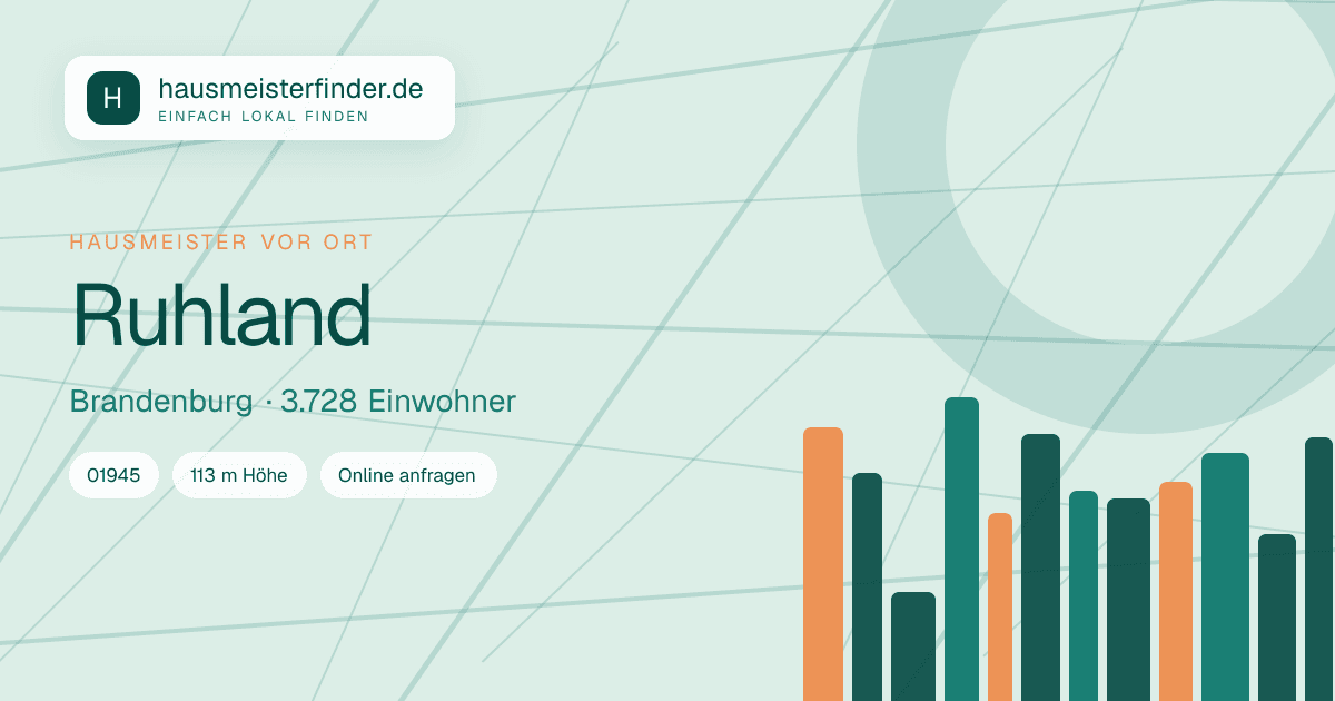 Stadtprofil für Hausmeisterservice in Ruhland