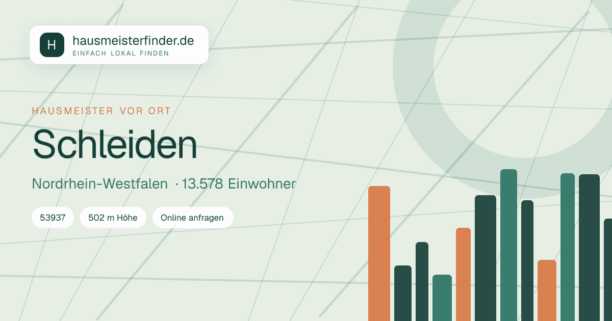 Stadtprofil für Hausmeisterservice in Schleiden