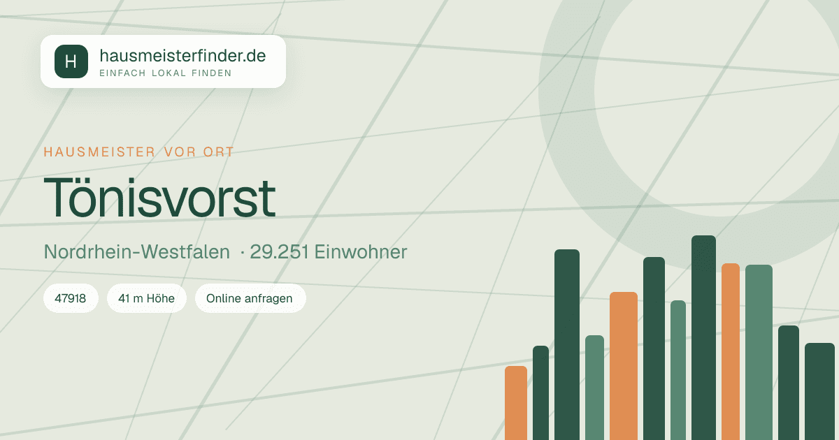 Stadtprofil für Hausmeisterservice in Tönisvorst