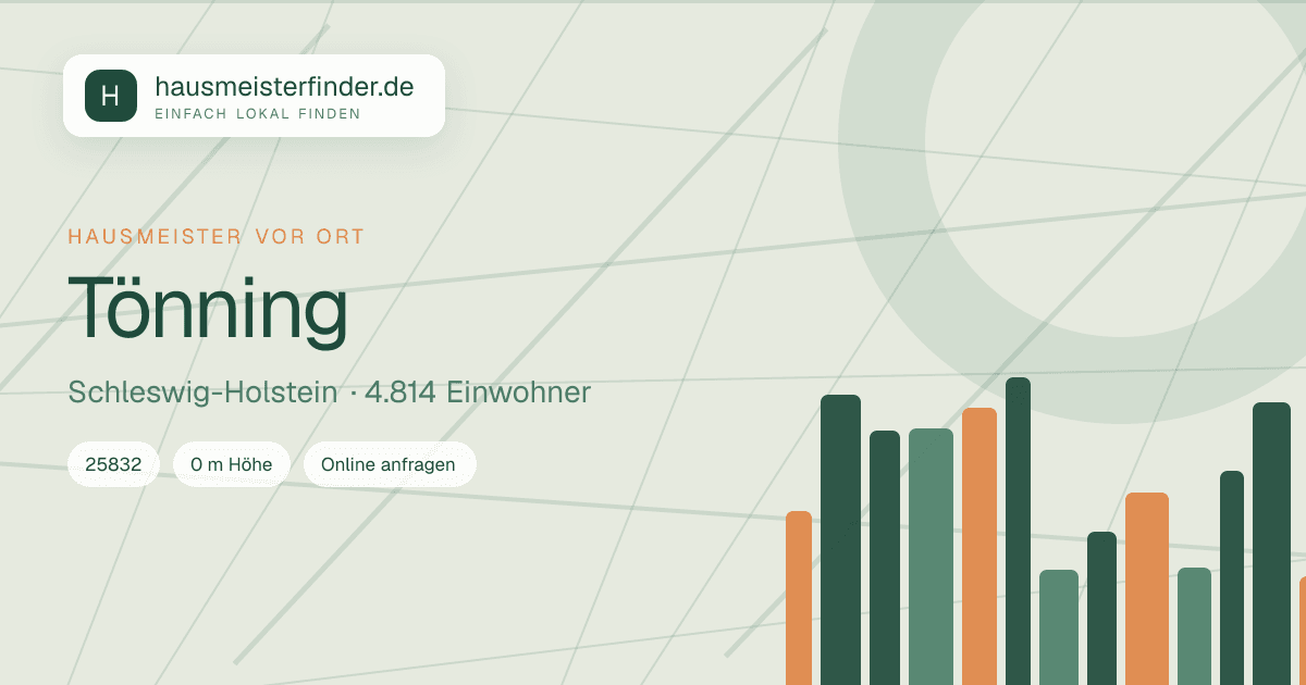 Stadtprofil für Hausmeisterservice in Tönning