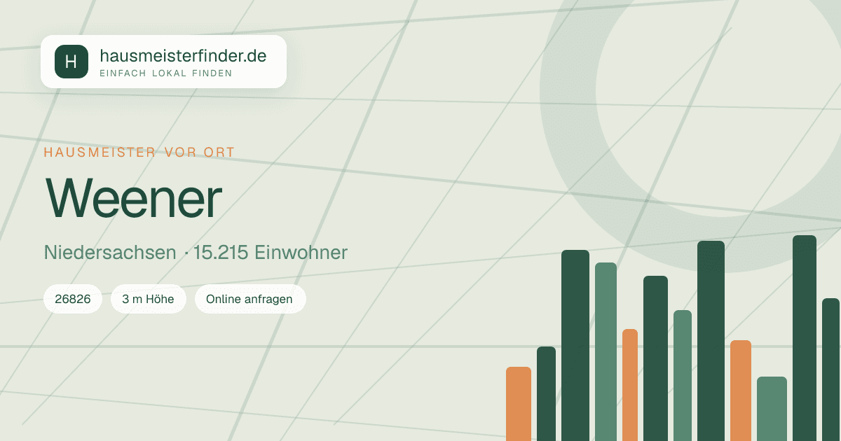 Stadtprofil für Hausmeisterservice in Weener