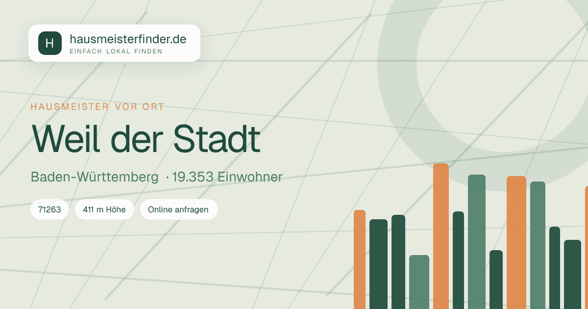 Stadtprofil für Hausmeisterservice in Weil der Stadt