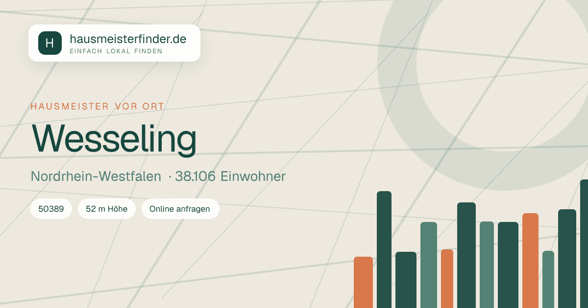 Stadtprofil für Hausmeisterservice in Wesseling