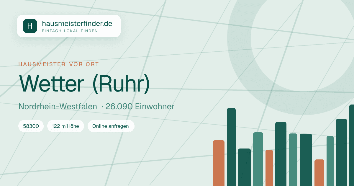 Stadtprofil für Hausmeisterservice in Wetter (Ruhr)