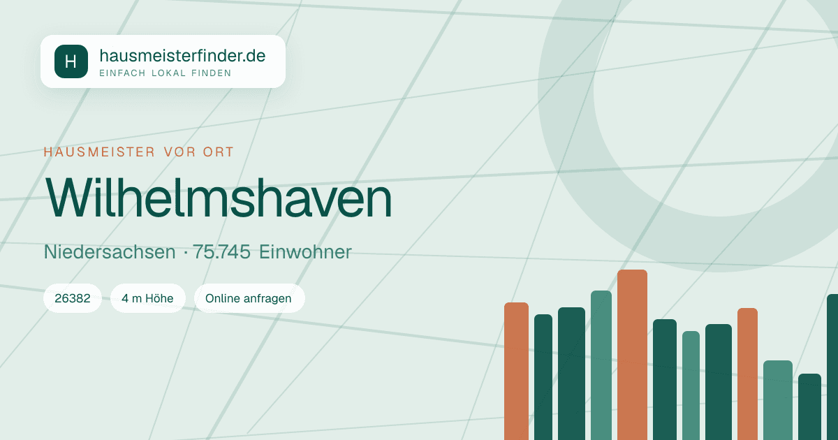 Stadtprofil für Hausmeisterservice in Wilhelmshaven